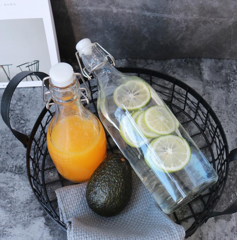 50Ml Swing Top Airtight Sealed Glass Bottles With Buckles Lid For Oil Wine Vinegar