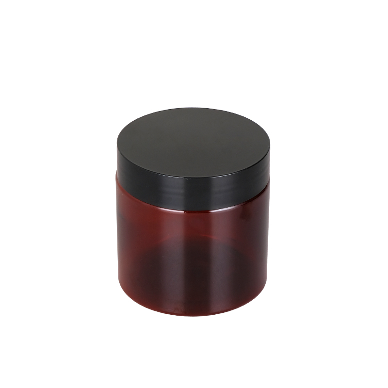 50g 100g 120g 150g 200g 4oz 8oz Black Amber PET PETG Plastic Sugar Scrub Body Butter Cosmetic Jars