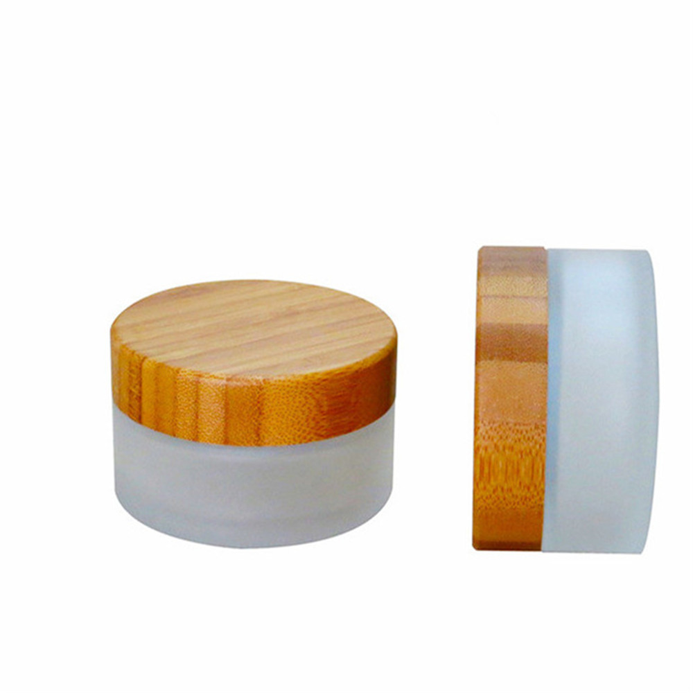 50g 100g 150g 200g 250g Cosmetic Container Cream bamboo plastic jar with bamboo lid