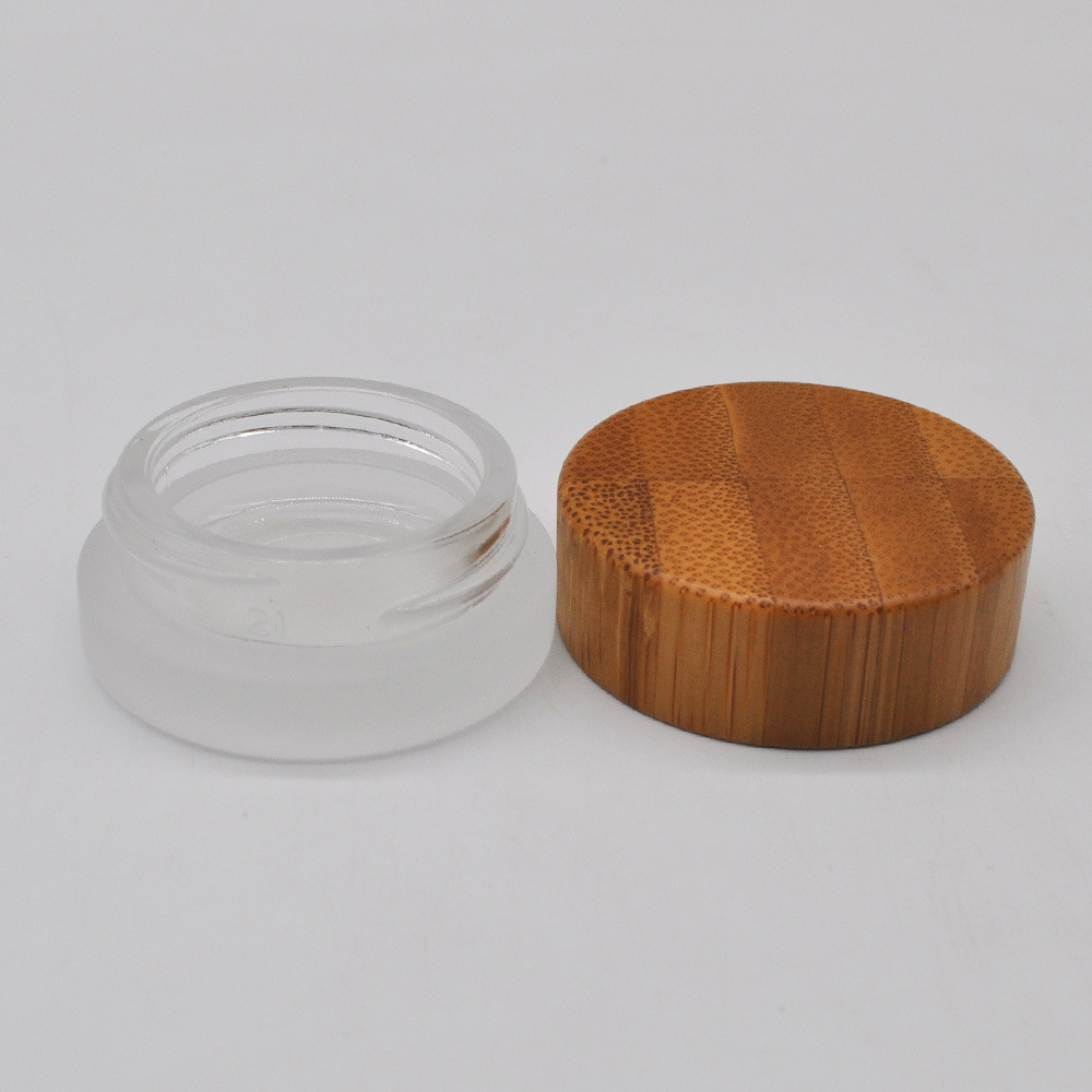50g 100g 150g 200g 250g Cosmetic Container Cream bamboo plastic jar with bamboo lid