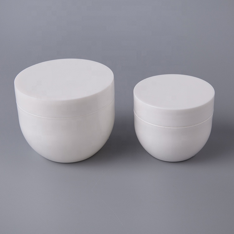 50g 100g 150g 300g Plastic Cosmetic Cream Jar Body Lotion Cream Scrubs Tooth Powder Jar Bowl Shaped 1.6oz 3oz 5oz 10oz