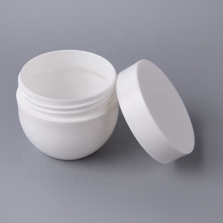 50g 100g 150g 300g Plastic Cosmetic Cream Jar Body Lotion Cream Scrubs Tooth Powder Jar Bowl Shaped 1.6oz 3oz 5oz 10oz