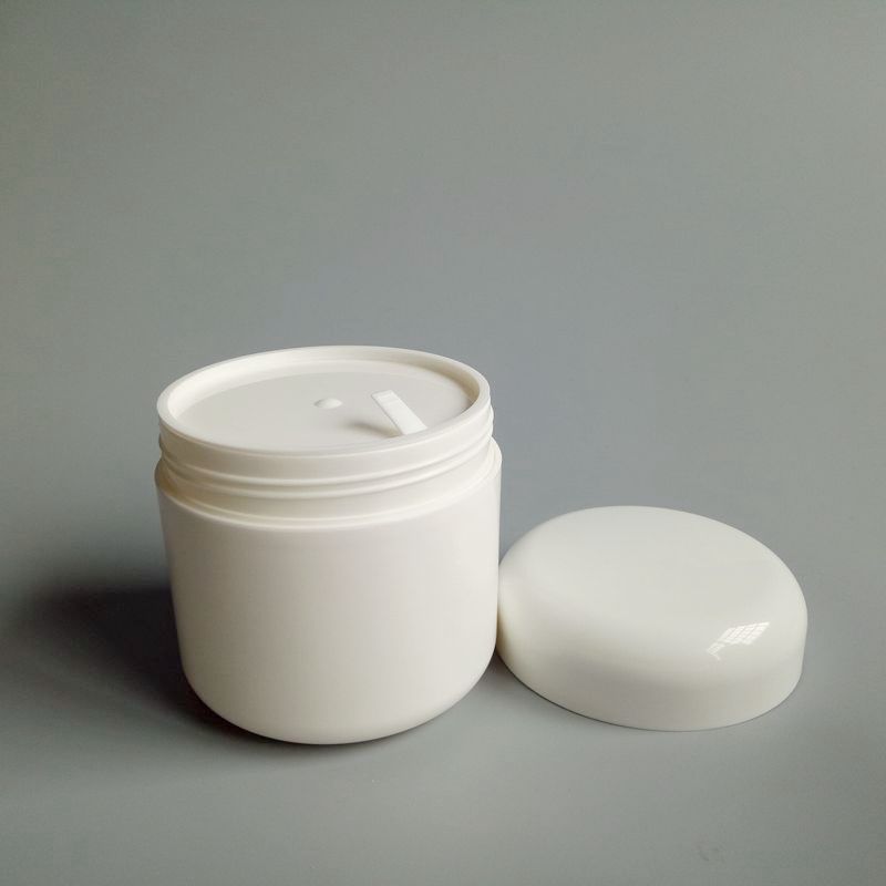 50g 100g 200g 250g PP Double Wall White Plastic Jar