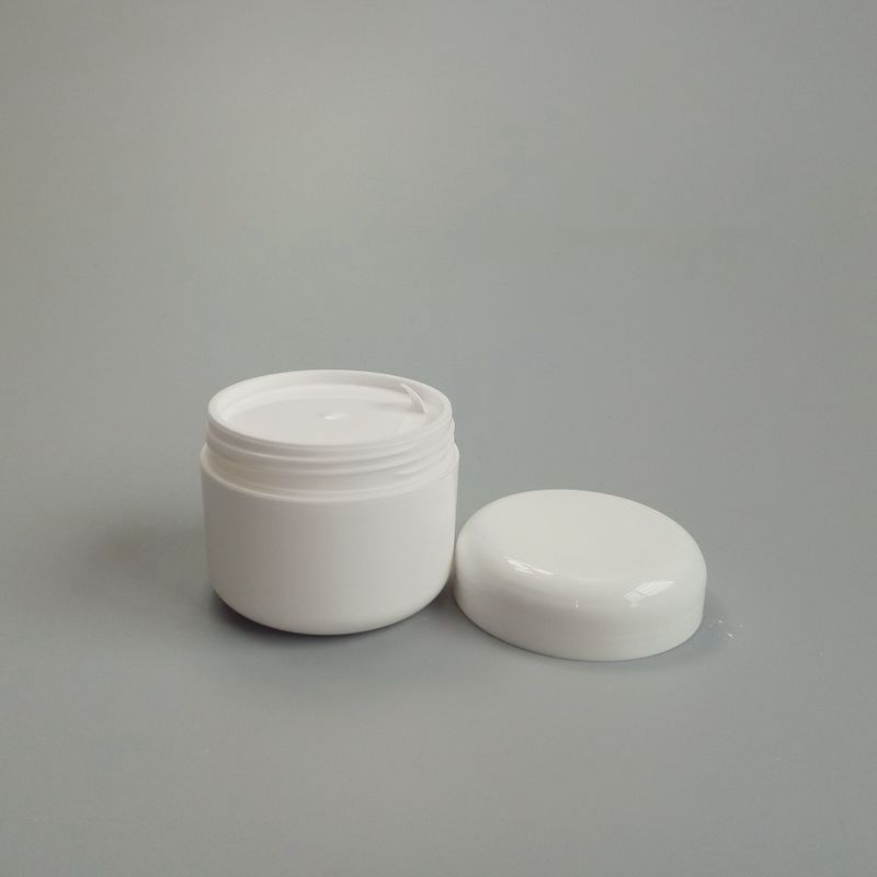 50g 100g 200g 250g PP Double Wall White Plastic Jar