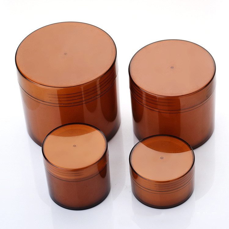 50g 100g 200g 300g 500g amber double wall face PP cream jar/ cosmetics mask plastic container