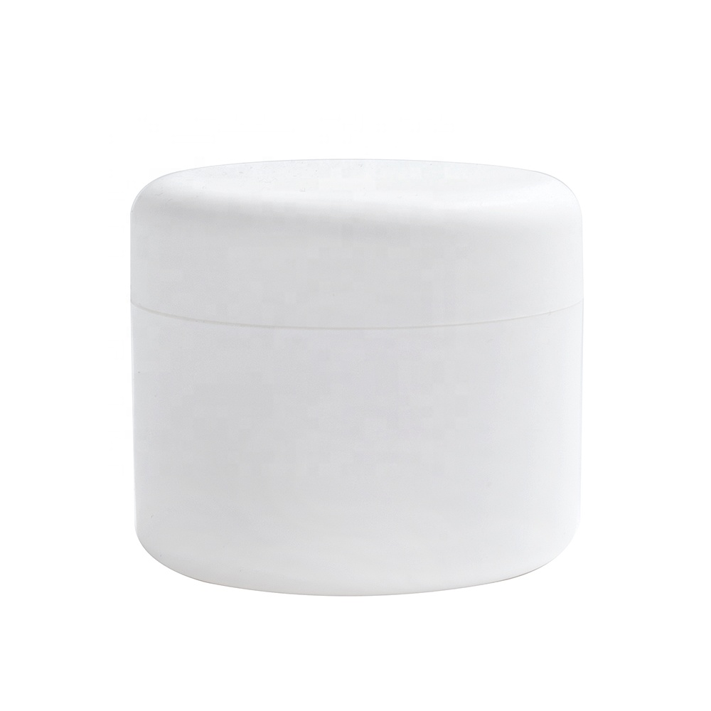 50g 100g 200g White Cylinder PP Cream Jar Container