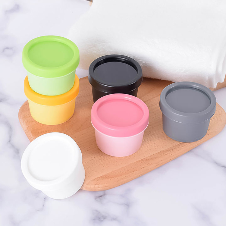 50g 100g 200g colorful mask bucket bottle cream jars plastic PP containers cosmetic jar