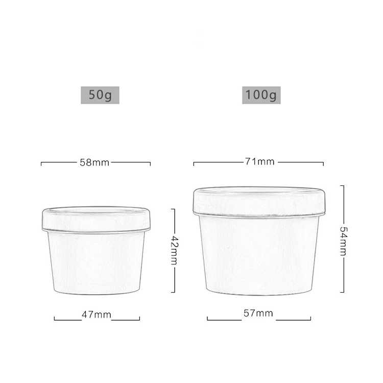 50g 100g 200g colorful mask bucket bottle cream jars plastic PP containers cosmetic jar