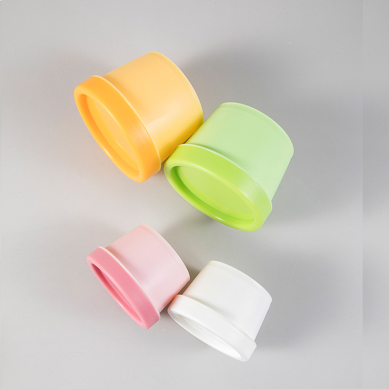 50g 100g 200g colorful mask bucket bottle cream jars plastic PP containers cosmetic jar