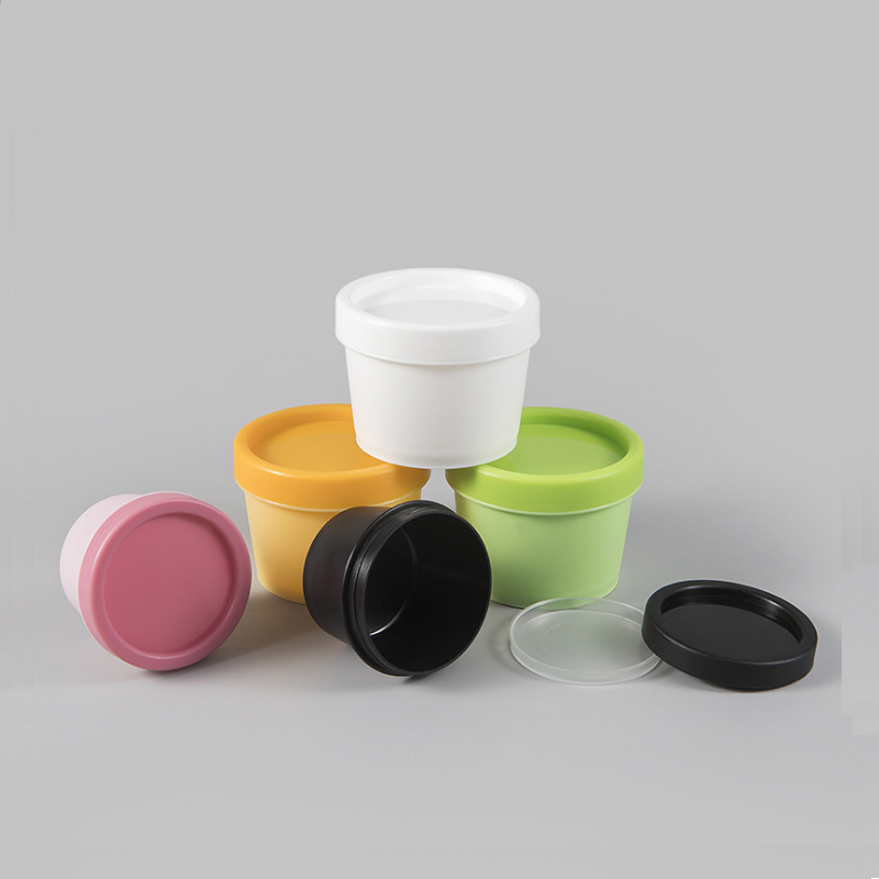 50g 100g 200g colorful mask bucket bottle cream jars plastic PP containers cosmetic jar
