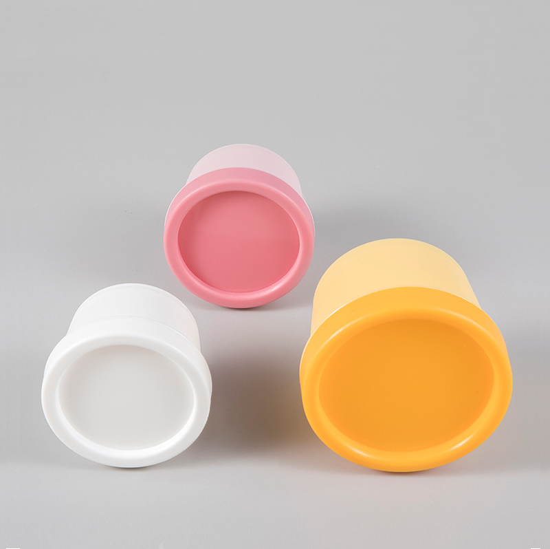50g 100g 200g colorful mask bucket bottle cream jars plastic PP containers cosmetic jar