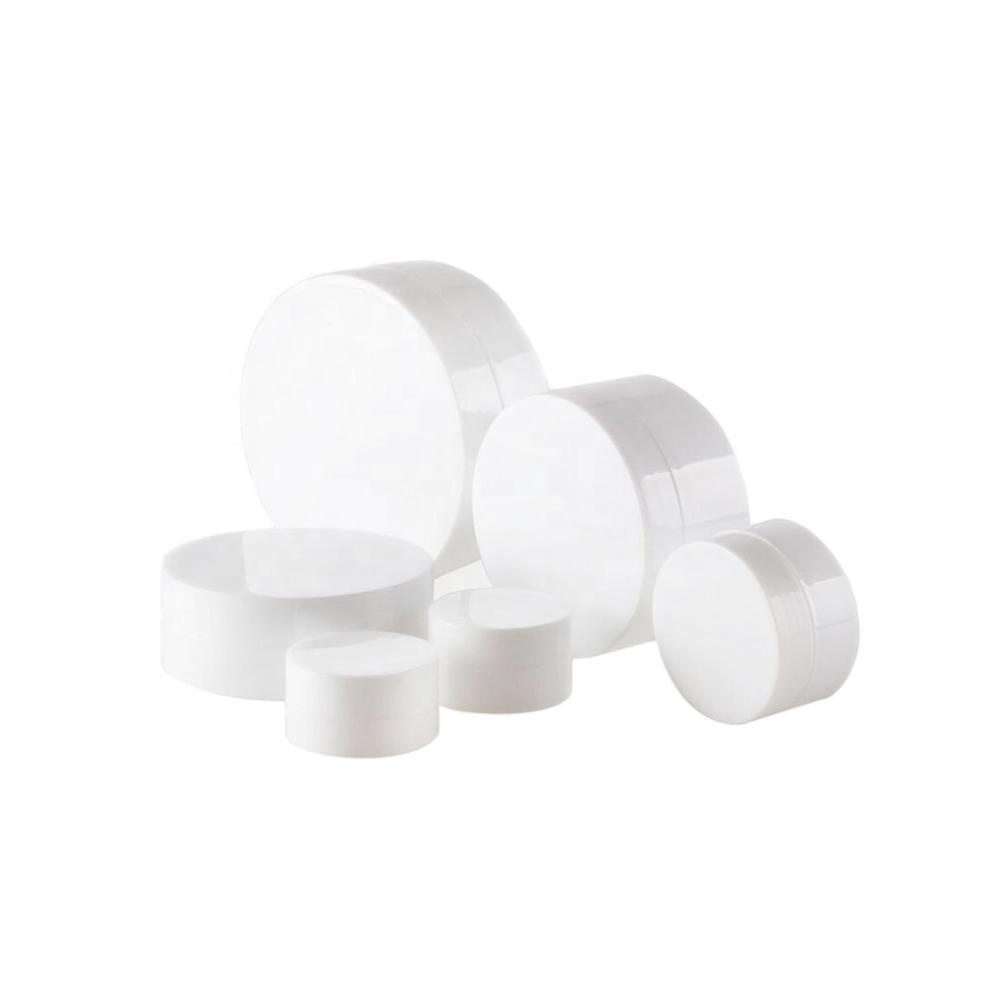 50g 100g Black Plastic PP Bottles Face Cream Box Cosmetic Eyeshadow Jar Body Scrub Packaging Containers with Inner cap