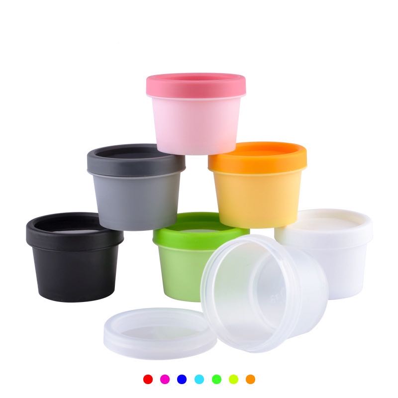 50g 100g Cosmetic Empty Pot Vacuum Pot Colored 50ml 100ml Cosmetic Jar for PP Plastic Cosmetic Jar