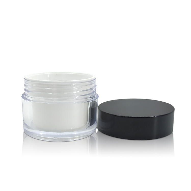 50g 100g Cosmetic Packaging Round Double Wall Acrylic Cream Jar