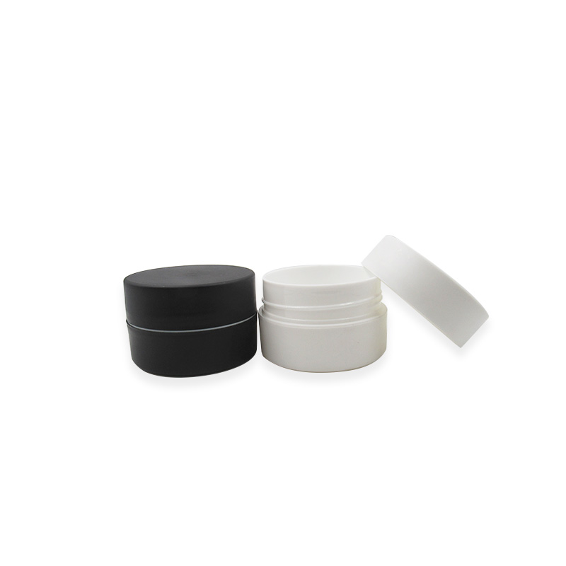 50g 100g Round Empty Frosted Skin Care Cream PP Container Jar black Cosmetics Packaging Plastic Cream Jars