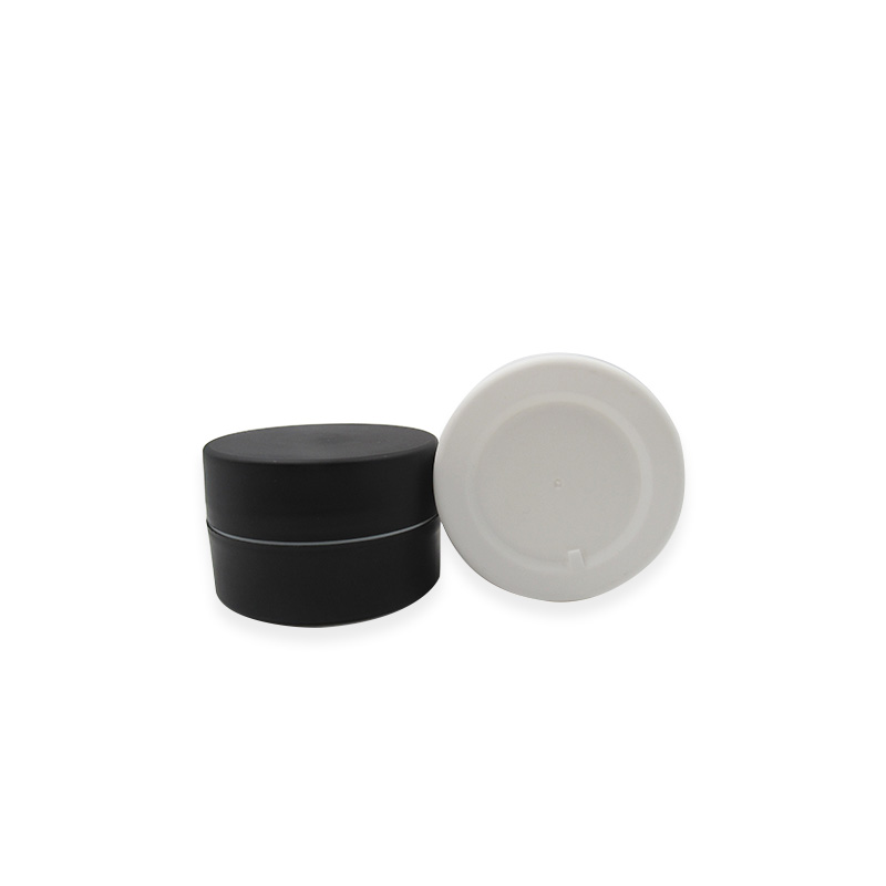 50g 100g Round Empty Frosted Skin Care Cream PP Container Jar black Cosmetics Packaging Plastic Cream Jars
