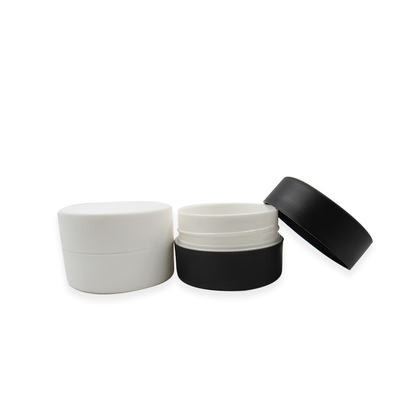 50g 100g Round Empty Frosted Skin Care Cream PP Container Jar black Cosmetics Packaging Plastic Cream Jars