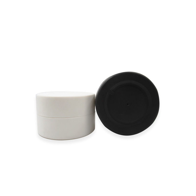 50g 100g White Plastic PP double wall Cosmetic Cream jar