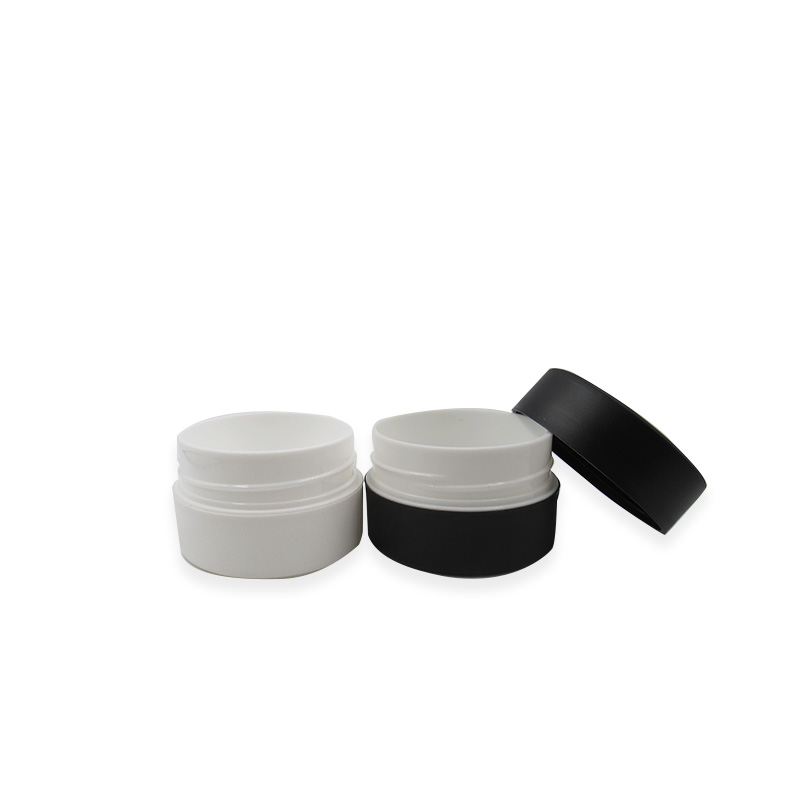 50g 100g White Plastic PP double wall Cosmetic Cream jar
