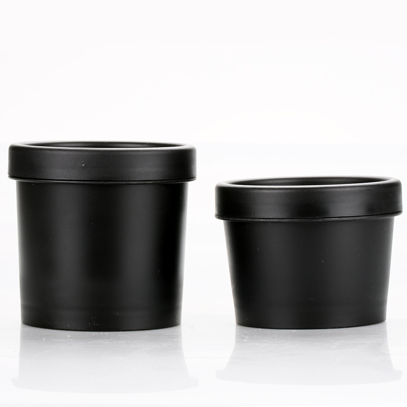 50g 100g cheap black cosmetic plastic cream container jar empty body cream container for color gel