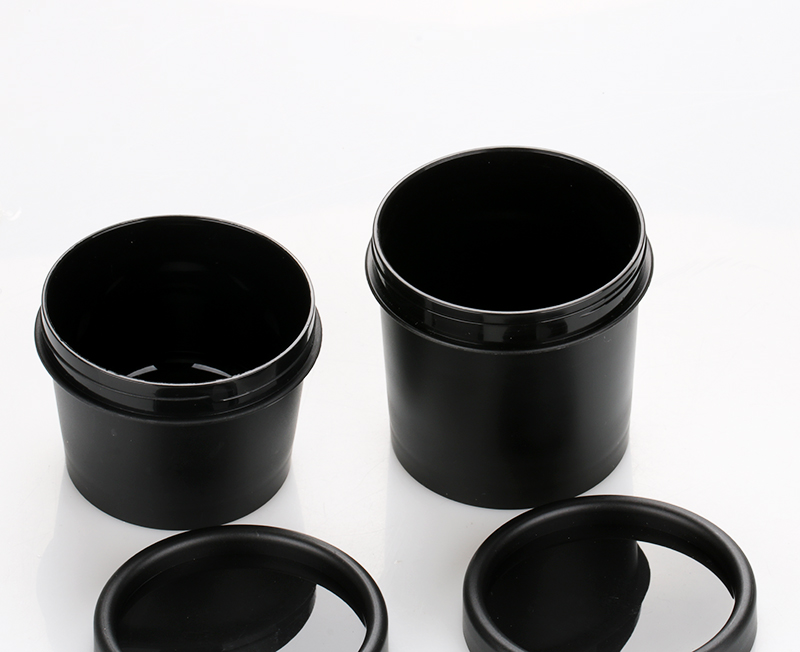 50g 100g cheap black cosmetic plastic cream container jar empty body cream container for color gel
