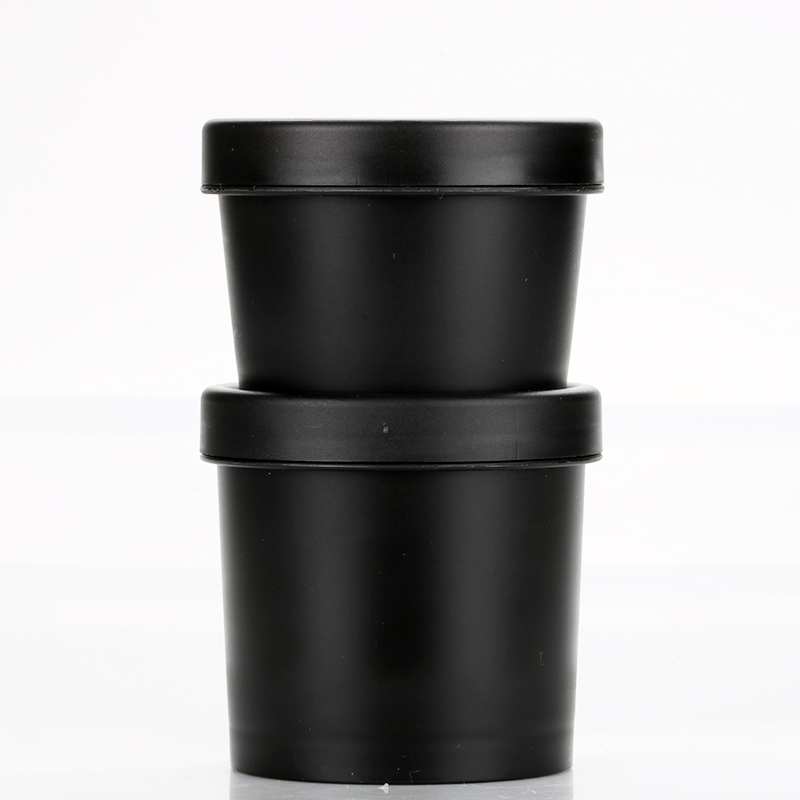 50g 100g cheap black cosmetic plastic cream container jar empty body cream container for color gel