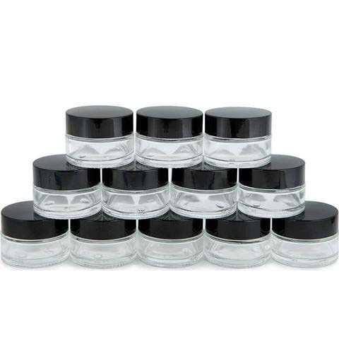 50g 100g clear cosmetic jar glass 50ml 100ml cosmetic cream jar jars for empty lip balm