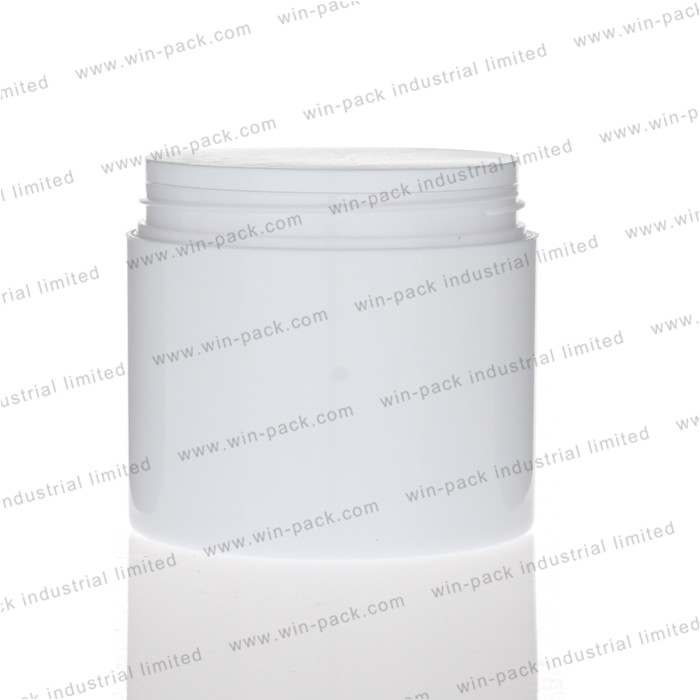 50g 100g cream packaging round white plastic jar with purple cap
