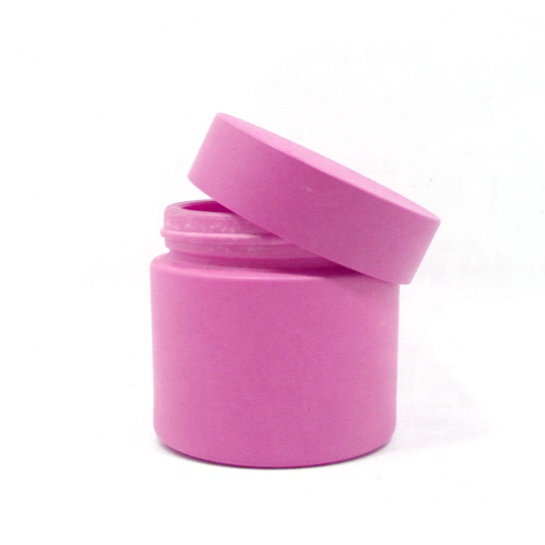 50g 100g customized color ceramic cosmetic packaging white porcelain jar