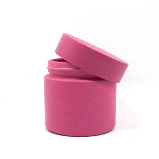 50g 100g customized color ceramic cosmetic packaging white porcelain jar