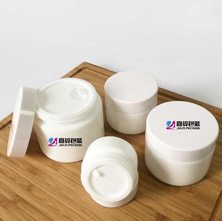 50g 100g matte pink porcelain cosmetics jar frosted glass clay mask container with lid