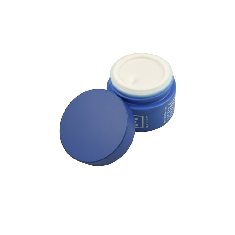50g 100g matte pink porcelain cosmetics jar frosted opal glass clay mask container with lid and brush