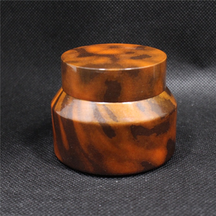 50g 100g water transfer printing cosmetic packing glass cream jar round for face cream