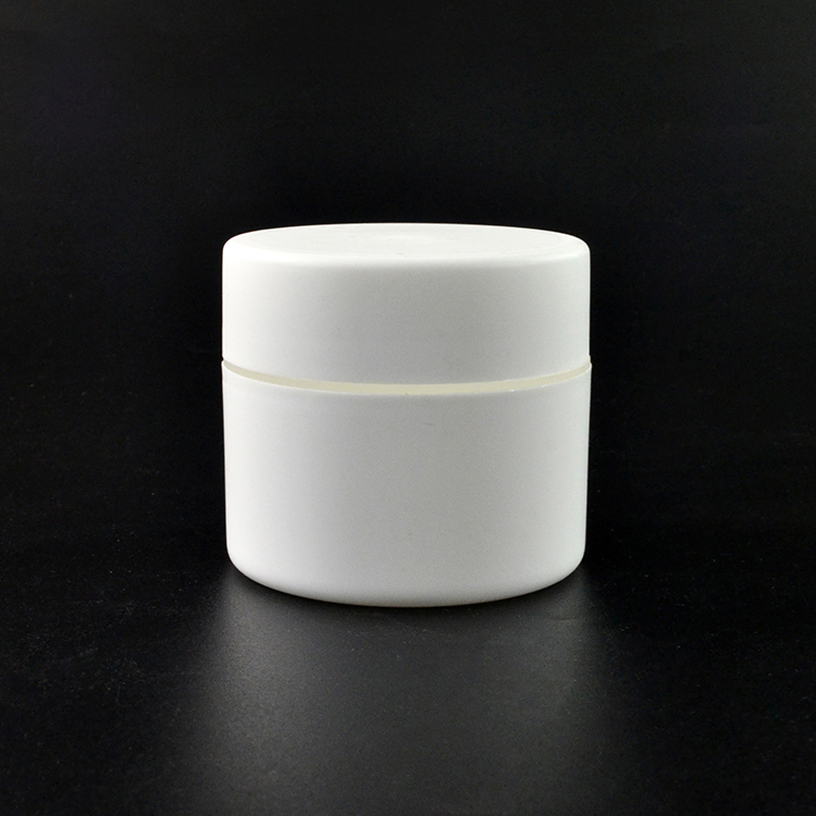 50g 100g white PP double wall plastic cosmetic cream jar