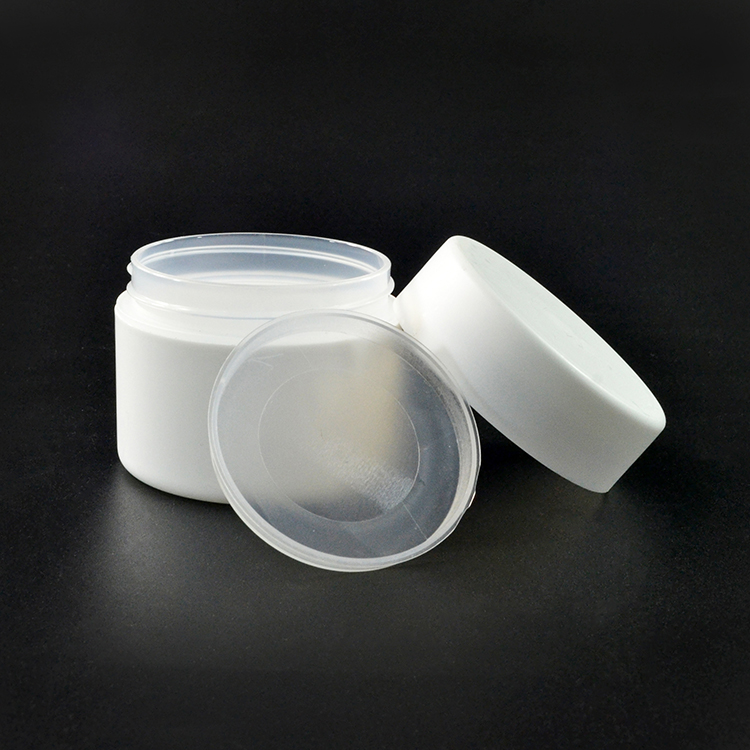 50g 100g white PP double wall plastic cosmetic cream jar