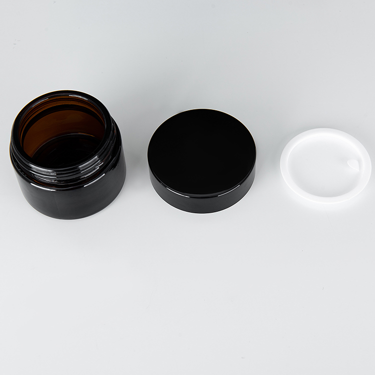 50g 120g Round Clear Pet Plastic Latch Lid Cosmetic Storage Hermetic Jars