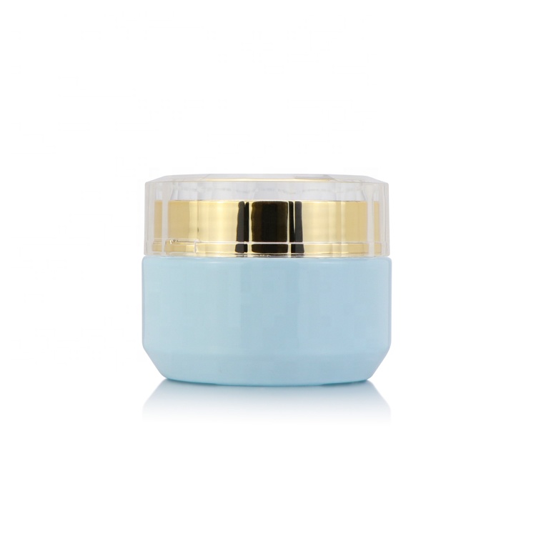 50g 120ml skincare packaging set for face cream cosmetic glass jar and lotion toner serum dropper bottle with gold lids