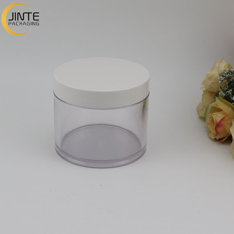 50g 150g 250g Skincare Packaging Cosmetic Cream PETG Round Jar For Cream /Tea Ready To Ship