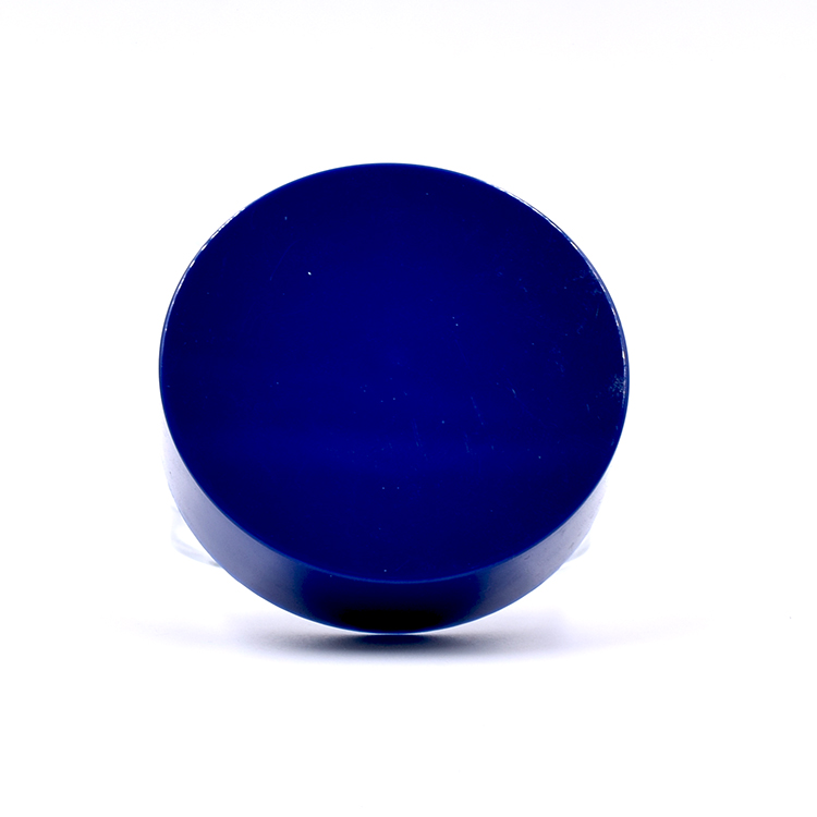 50g 30g 15g cosmetic packaging clear glass cream jar with aluminum blue lid