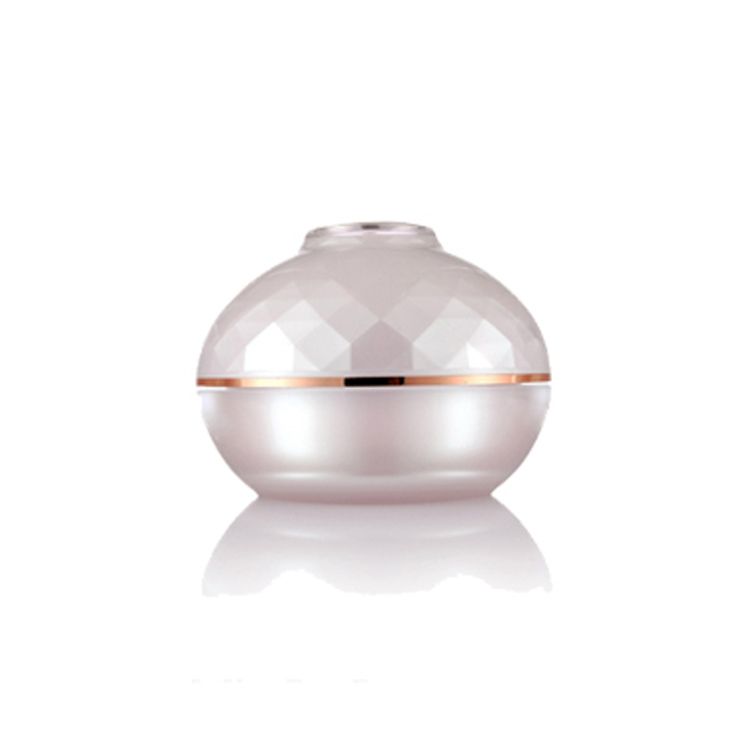 50g 30g 20g 15g Round Two-double Clear Acrylic Plastic Cream Jar with Childproof Cap