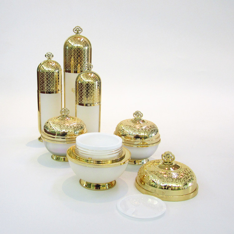 50g 30g 20g crown shaped plastic facial cosmetic cream container