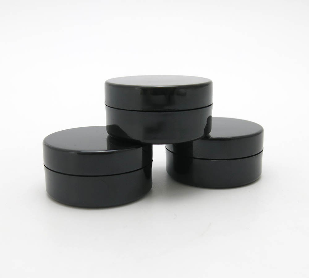 50g 30g black empty cream cosmetic jar 60ml packaging plastic container with screw lid