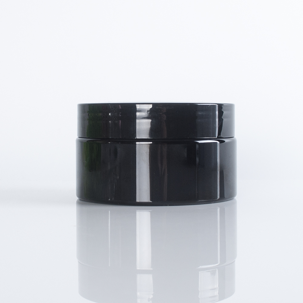 50g 30g black empty cream cosmetic jar 60ml packaging plastic container with screw lid