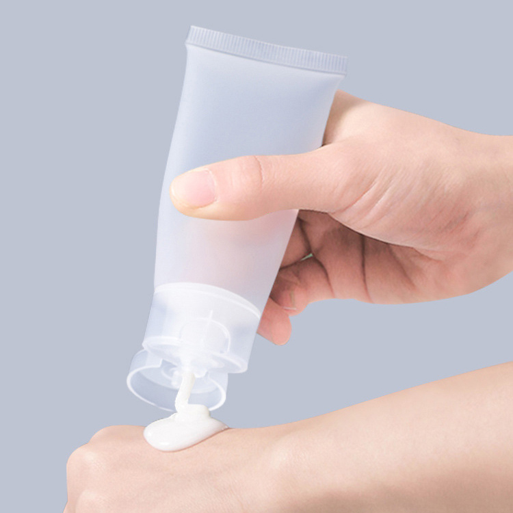 50g 30ml Empty matte Clear flip cover Plastic bottle Hand cream soft tube Facial cleanser Squeeze tube