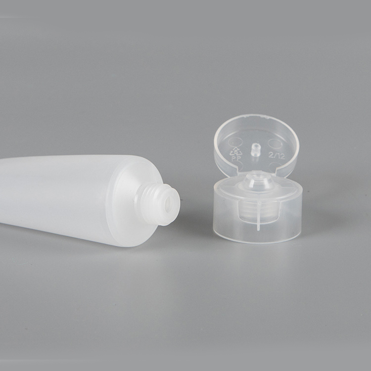 50g 30ml Empty matte Clear flip cover Plastic bottle Hand cream soft tube Facial cleanser Squeeze tube