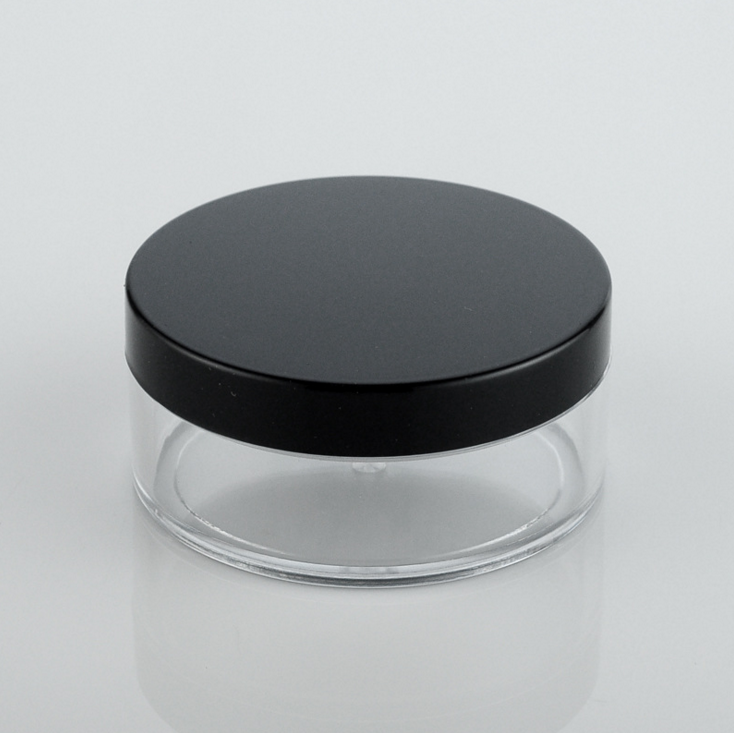 50g 50ml AS Acrylic Thick Clear Empty Loose Powder Jars with Sifter Make-up Loose Powder Container