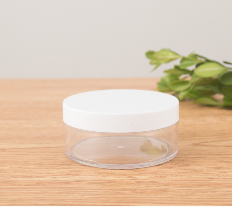 50g 50ml AS Acrylic Thick Clear Empty Loose Powder Jars with Sifter Make-up Loose Powder Container
