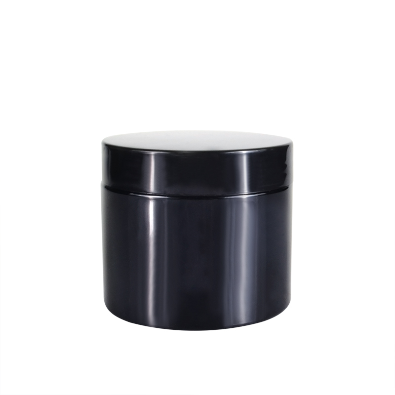 50g 60g 100g 200g 250g 300g 500g packaging cosmetics black plastic jar for cream