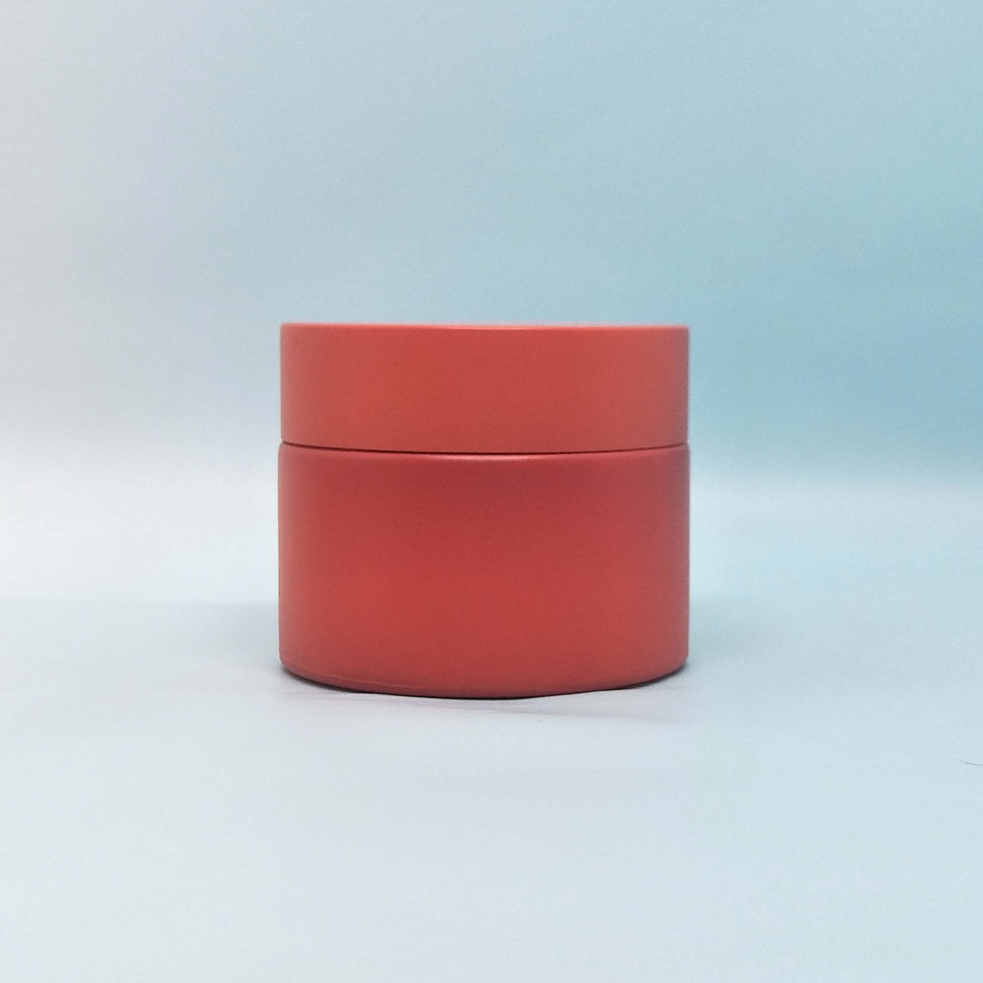50g 60g Red Ceramic Cosmetic Jar Opal white porcelain empty containers for cream