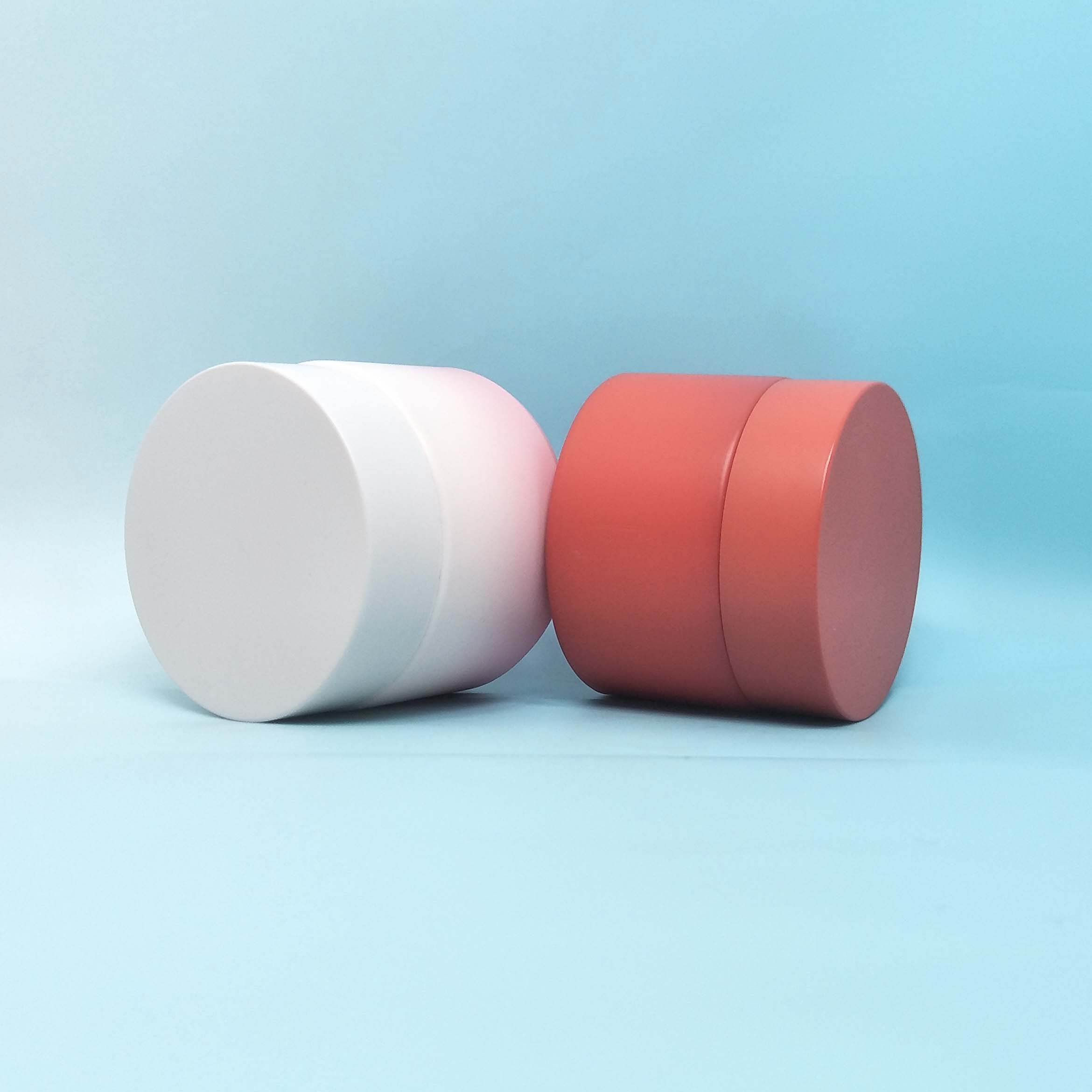 50g 60g Red Ceramic Cosmetic Jar Opal white porcelain empty containers for cream